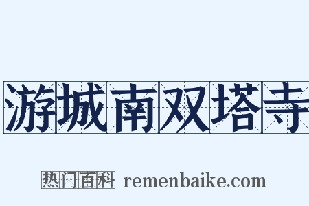 游城南双塔寺是什么意思的图片